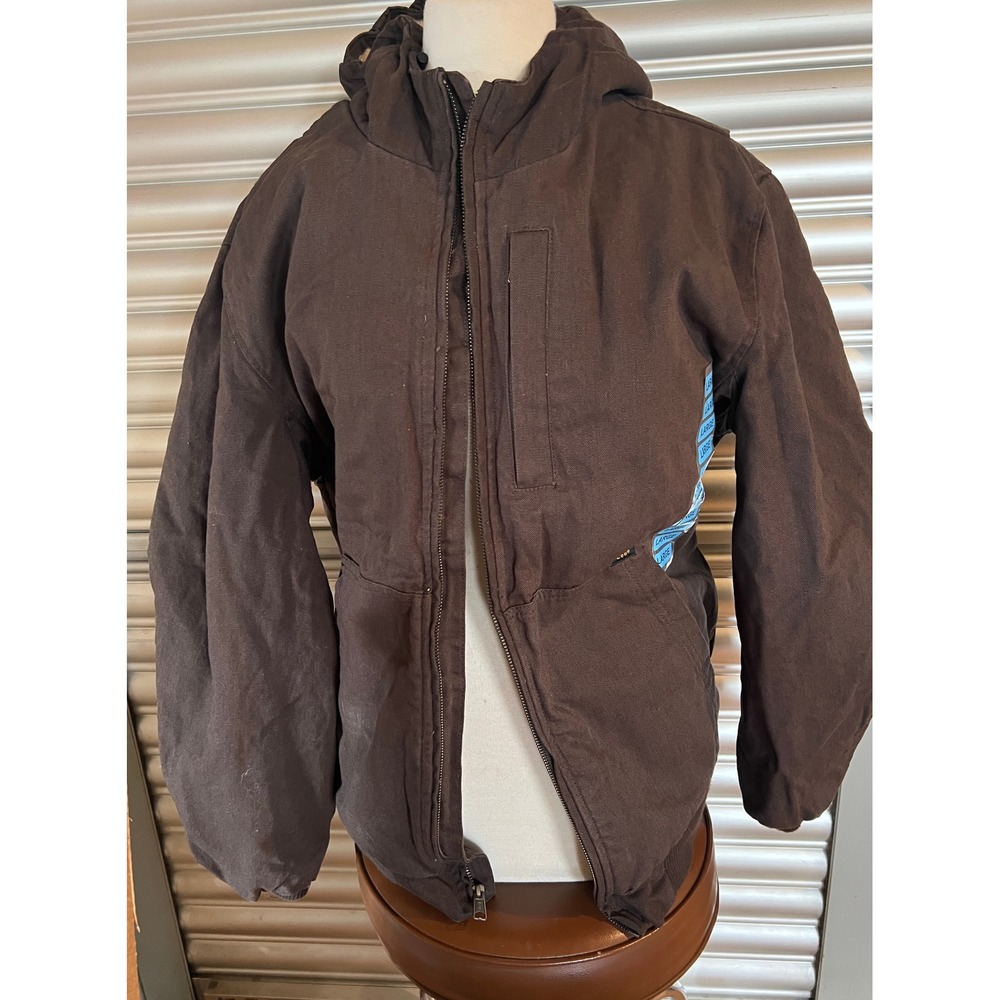 Lee Premium Select Mens Workwear Jacket Bitter Chocolate Brown Sherpa L New